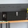 vidaXL Úložný box černý 70x31x27 cm Hliník Náhled obrázku produktu 1