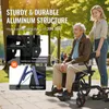 VEVOR Déambulateur et fauteuil de transport 2 en 1 Voir les images du produit 3
