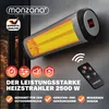 MONZANA® Infrarot Heizstrahler MZH2501 Timer 2500W 3 Stufen Produktbild-Vorschau 2