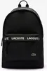 A black Lacoste backpack is shown against a white background. Anteprima dell’immagine prodotto