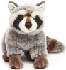 A plush toy raccoon sitting on a white background. Podgląd zdjęcia produktu