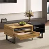MODFU Table basse bois motif bloc de couleur, rectangulaire Voir les images du produit 5