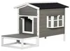 PawHut Katzenhaus Winterfest Wasserdicht 115 x 66,5 x 74,7 Produktbild-Vorschau 1