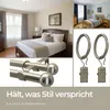 LOFT 240 cm Doppelte Gardinenstange 19 mm aus Metall mit Produktbild-Vorschau 7
