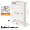 HOKEEPER Armoire à chaussures à 2 portes, meuble à Voir les images du produit 7