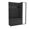 Garderobe LUTON 7 BLACK 16 - Farbe: schwarz, moderne Produktbild-Vorschau 1