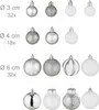 Set da 101 palline natalizie Relaxdays, in plastica, Anteprima dell’immagine prodotto 4