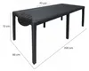 Dmora Tavolo da Esterno Abbaviva 90x150x72h cm Nero Anteprima dell’immagine prodotto 3