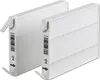 Two white air filters are shown side-by-side against a white background. Anteprima dell’immagine prodotto
