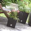 Blumenkübel 32 L Rattan-Optik Anthrazit Pflanzkübel h. 32,5 Produktbild-Vorschau 6
