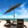 Aopunly Parasol rond,Manivelle Pliable Fer Parasol de Voir les images du produit 7