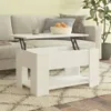 vidaXL Table basse blanche 79x49x41 cm Bois composite Voir les images du produit 2