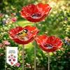 3 Stuick, Vogeltränke Blume aus Metall,Handgefertigter Produktbild-Vorschau 1