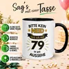 Tasse 79. Geburtstag Mann – „Bitte kein Neid“ – Geschenk Produktbild-Vorschau 2