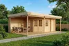 Alpholz Gartenhaus Johanna-40 Plus aus naturbelassenem Holz Produktbild-Vorschau 4