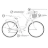 MILORD Damenfahrrad Citybike Komfort Mit Weidenkorb Produktbild-Vorschau 3