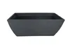 Pflanztrog mit Rillen anthrazit 80x40x34cm Pflanzkübel Produktbild-Vorschau 3