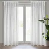 Gardine LAYLA weiß 140x300 cm Kräuselband Tunnelzug Produktbild-Vorschau 1
