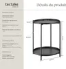 Table d’appoint OXFORD - noir Voir les images du produit 6
