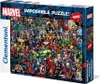 A puzzle box featuring a collage of Marvel superheroes. Náhled obrázku produktu