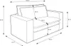 Loveseat Sessel "Pesaro" in braun Cord Loungesessel 125 cm Produktbild-Vorschau 9