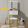 Puluomis Coiffeuse avec éclairage réglable, support pour Voir les images du produit 8