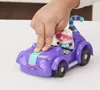 A hand is pushing a purple toy car with a cat character inside. Anteprima dell’immagine prodotto