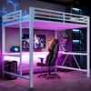 Merax Etagenbett 140x200 cm, Gaming-Metall-Hochbett mit Produktbild-Vorschau 3