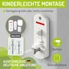BOMI® Treppenschutzgitter 82-142 cm in Weiß | Ohne Produktbild-Vorschau 3