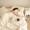 Kuscheldecke Kaninchen Plüsch Decke Kunstfell Warme Produktbild-Vorschau 8