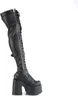 A single black boot on a white background. Produktbild-Vorschau