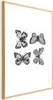 Posterpapier Poster - Four Butterflies 60x90 cm Tiere Produktbild-Vorschau 1
