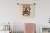 MuchoWow® Wandteppich Wandbehang Motocross - Zeichnung - Produktbild-Vorschau 1