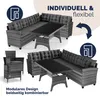 CASARIA® Polyrattan Ecklounge Set WPC Esstisch Ecksofa 2 Produktbild-Vorschau 5