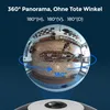 A 360-degree fisheye view of a room, illustrating the camera's panoramic capabilities. Produktbild-Vorschau