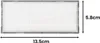 A white air filter for a robot vacuum cleaner is shown with dimensions indicated. Produktbild-Vorschau