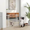 Barrière de sécurité PawHut 76-104 cm Barrière d'escalier Voir les images du produit 2