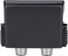 A black electronic component with two silver connectors at the bottom. Produktbild-Vorschau
