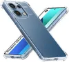 Two transparent phone cases are shown, one on top of the other, with phones inside them. Produktbild-Vorschau