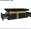 A diagram of a black and gold coffee table with dimensions indicated by numbers and lines. Anteprima dell’immagine prodotto