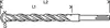 A technical drawing of a drill bit with dimensions labeled. Anteprima dell’immagine prodotto