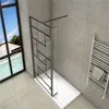 B.70x200cm 8mm NANO Glas Walk in schwarz Duschabtrennung Produktbild-Vorschau 2