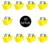 A collection of yellow shopping baskets arranged in rows on a white background. Náhled obrázku produktu