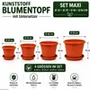Kunststoff Blumentopf mit Untersetzer – je 1 Ø 20, 30 40 Produktbild-Vorschau 1