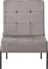vidaXL Relaxstuhl 65x79x87 cm Hellgrau Samt Produktbild-Vorschau 1