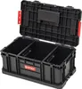 An open black toolbox with red accents, divided into three compartments. Náhľad obrázku produktu