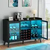 HAUSPROFI Weinschrank mit LED-Beleuchtung Küchenschrank mit Produktbild-Vorschau 5