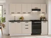 ULWEHOME | Küchenzeile 240 cm Kaschmir, Küchenmöbel-Set Produktbild-Vorschau 4