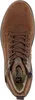 Top-down view of a brown leather boot. Anteprima dell’immagine prodotto