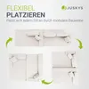 Juskys Sofa Coredo - Creme, moderne Couch aus Cord mit Produktbild-Vorschau 3